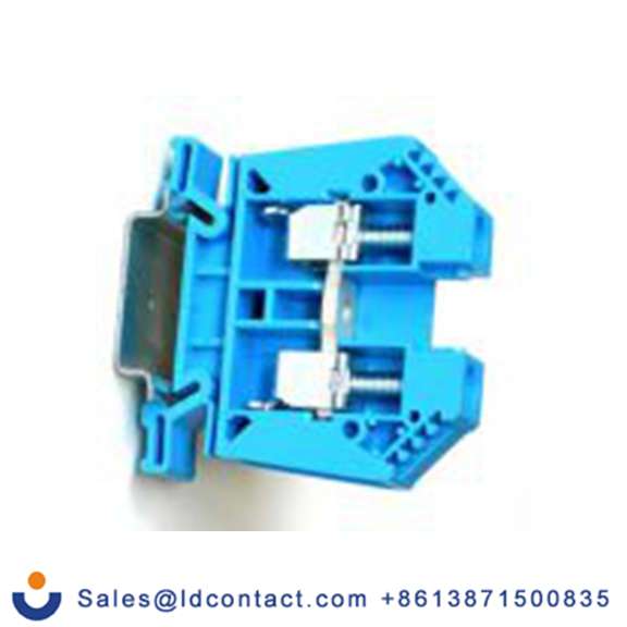 RS PRO,262-4201,1 馈通端子块, 1 kV, 25 mm²CSA, 蓝色 笼式弹簧夹