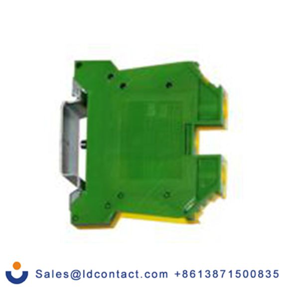 RS PRO,262-4215,1路 接地端子排, DIN 导轨型, CSA 25 mm², 14/4 AWG线规, 58 mm长 弹簧接线端子, 12 mm宽, 绿色, 黄色 聚酰胺 66外壳