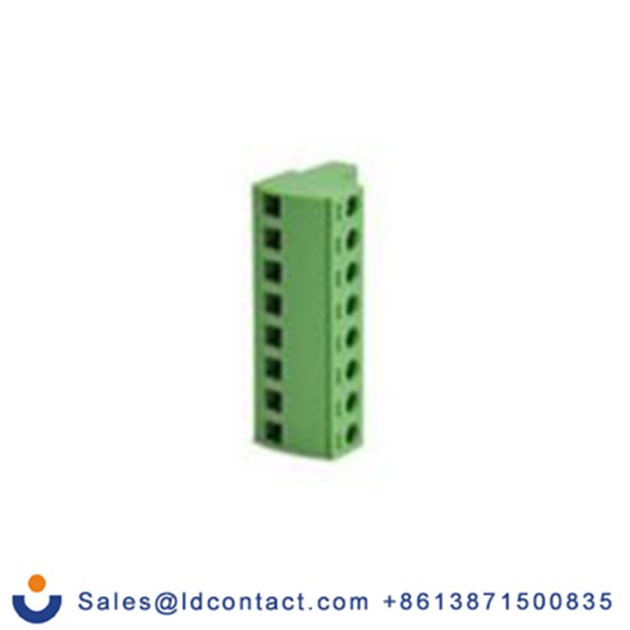 RS PRO,262-4306,8p插拔式接线端子 插头, 5.08mm间距, 12A, PCB安装, 笼式弹簧夹端接, 绿色