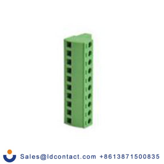 RS PRO,262-4308,10p插拔式接线端子 插头, 5.08mm间距, 12A, PCB安装, 笼式弹簧夹端接, 绿色