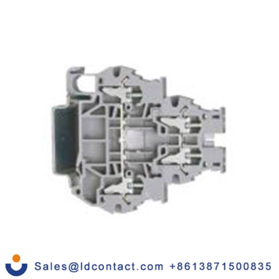 RS PRO,262-4372,2 馈通端子块, 1 kV, 4 mm²CSA, 灰色 夹