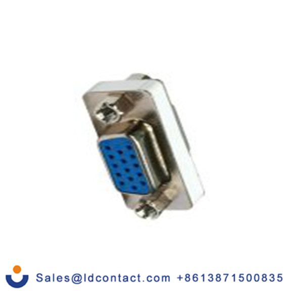 RS PRO,265-0814,15针 D-SUB 直向 2.29 mm间距, 面板安装 D-sub 连接器, 500 V 母插 系列 螺钉锁