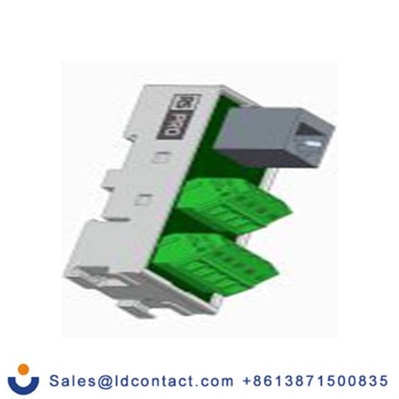 RS PRO,265-7028,RJ45 接口模块, 母插, 9p, DIN 导轨安装, 24/12 AWG 1A, 48 V dc, C550S系列