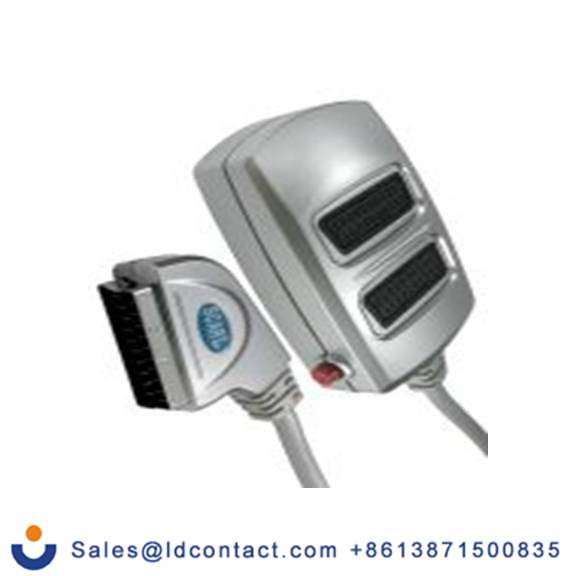 RS PRO,266-2198,影音连接适配器 公 直向 母插, 聚氯乙烯外壳