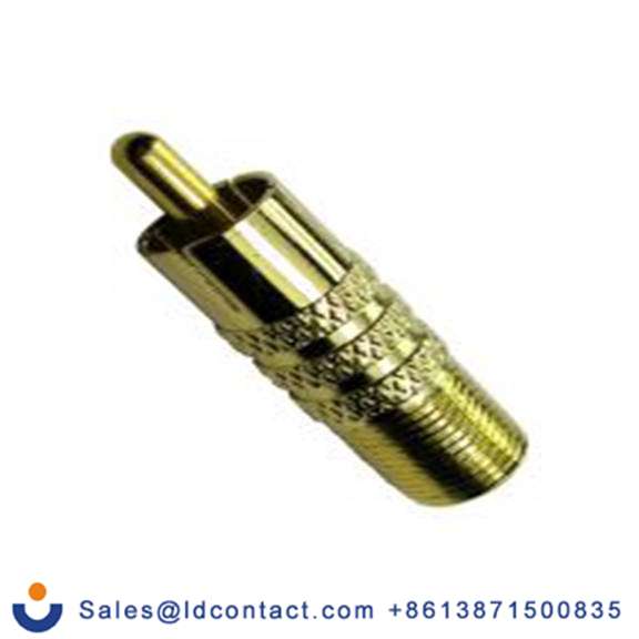 RS PRO,266-2216,同轴适配器, 直向 母插, 镀金色 公