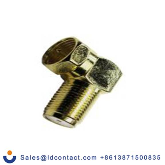 RS PRO,266-2219,同轴适配器, 直角 公, 镀金色 公