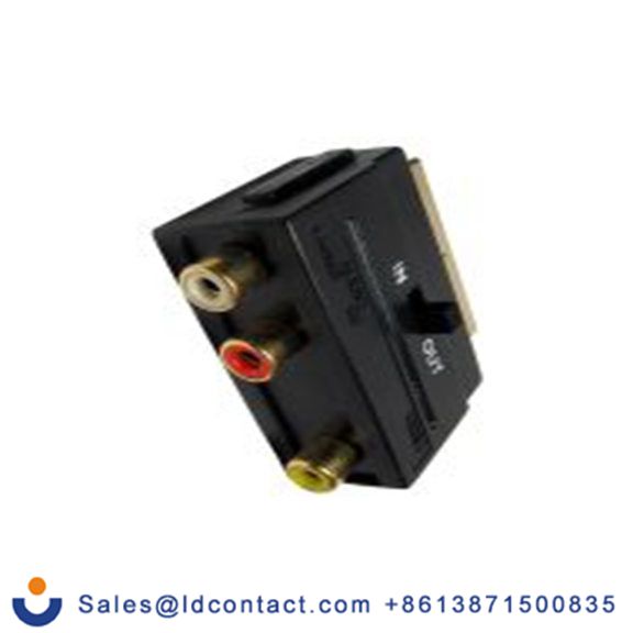 RS PRO,266-2224,影音连接适配器 公 RCA类型 直向, 镀金色触点 母插