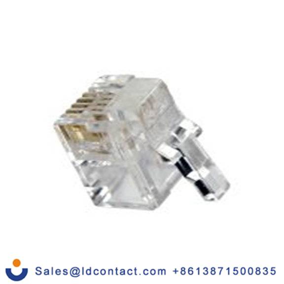 RS PRO,266-2642,RJ11 公, 电缆, 电缆安装 RJ11 连接器, 1口, 6路, 屏蔽, 直向