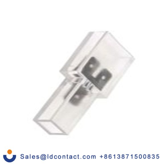 RS PRO,270-7449,绝缘 公/公, 6.35 x 0.8 mm接片, 无色 插簧端子, 乙烯基绝缘, 镀镍 黄铜触点