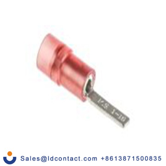 RS PRO,270-7461,片型端子, 插片2.3 mm宽x10 mm长, 绝缘x0.75 mm厚 22 AWG, 红色 16 AWG, 尼龙绝缘