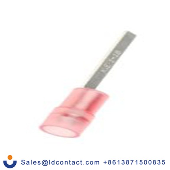 RS PRO,270-7462,片型端子, 插片2.2 mm宽x18 mm长, 绝缘x0.75 mm厚 22 AWG, 红色 16 AWG, 尼龙绝缘