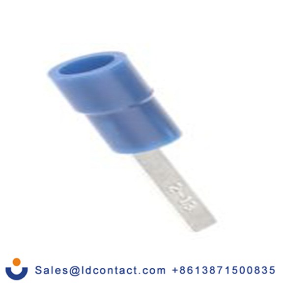 RS PRO,270-7466,片型端子, 插片2.4 mm宽x13 mm长, 绝缘x0.8 mm厚 16 AWG, 蓝色 14 AWG, 乙烯基绝缘