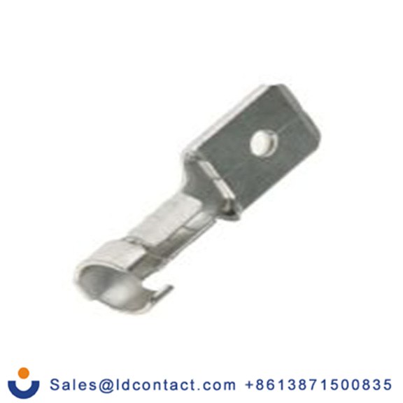 RS PRO,270-7471,非绝缘 压接端子 公, 6.35 x 0.8 mm接片, 灰色 插簧端子, 镀锡 16 AWG 黄铜触点, 最大线规14 AWG