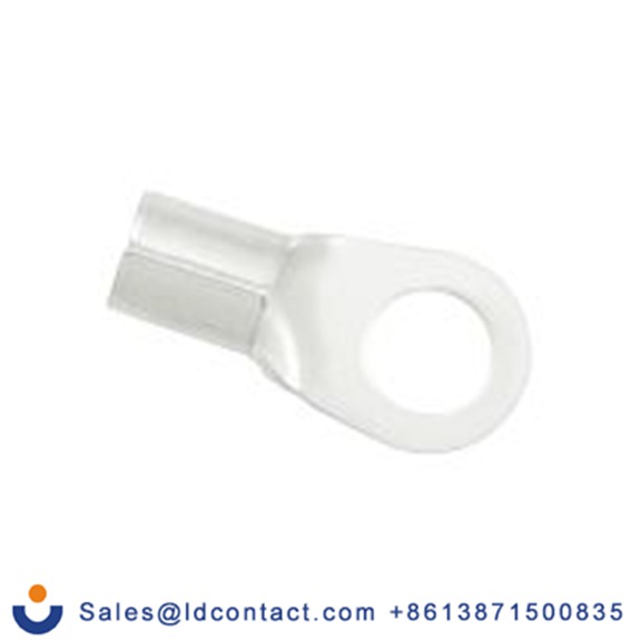 RS PRO,270-7477,非绝缘 铜 圆形端子, Φ8.4 mm内环 6 AWG, 8.4 mm螺栓, 银色 6 AWG, -40 °C至150 °C E245391系列