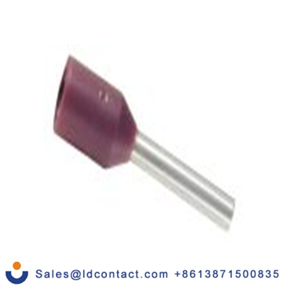 RS PRO,270-7485,绝缘 鞋带套圈, 紫色, Φ1.1 mm x 6 mm引脚, 最大电线尺寸 24 AWG, 总长10.4 mm