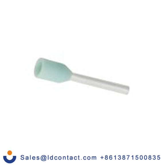 RS PRO,270-7491,绝缘 鞋带套圈, 青绿色, Φ1.1 mm x 8 mm引脚, 最大电线尺寸 22 AWG, 总长12.4 mm