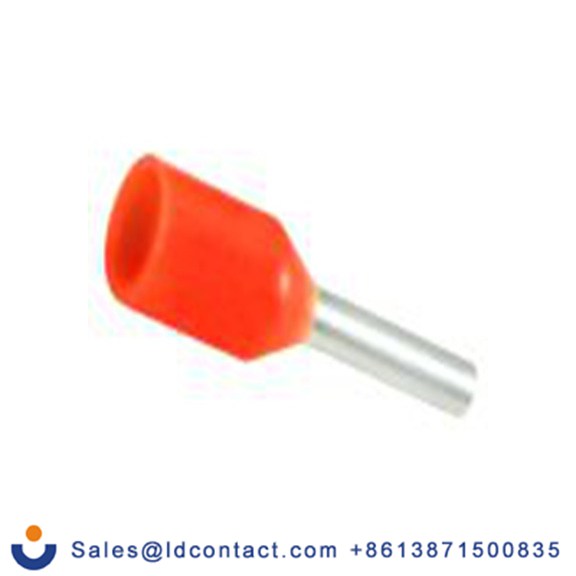 RS PRO,270-7492,绝缘 鞋带套圈, 橙色, Φ1.3 mm x 6 mm引脚, 最大电线尺寸 20 AWG, 总长12 mm