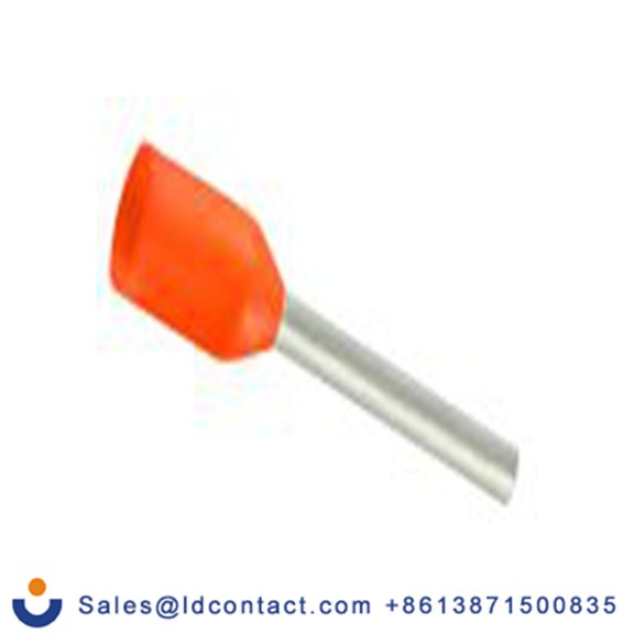 RS PRO,270-7494,绝缘 鞋带套圈, 橙色, Φ1.3 mm x 10 mm引脚, 最大电线尺寸 20 AWG, 总长16 mm