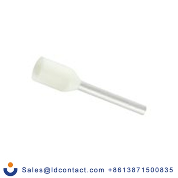 RS PRO,270-7497,绝缘 鞋带套圈, 白色, Φ1.3 mm x 12 mm引脚, 最大电线尺寸 20 AWG, 总长18 mm