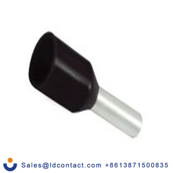 RS PRO,270-7506,绝缘 鞋带套圈, 黑色, Φ2 mm x 6 mm引脚, 最大电线尺寸 16 AWG, 总长12.3 mm