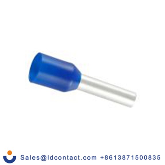 RS PRO,270-7518,绝缘 鞋带套圈, 蓝色, Φ2.5 mm x 10 mm引脚, 最大电线尺寸 14 AWG, 总长17.4 mm