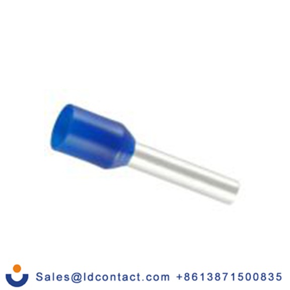 RS PRO,270-7519,绝缘 鞋带套圈, 蓝色, Φ2.5 mm x 12 mm引脚, 最大电线尺寸 14 AWG, 总长18.4 mm