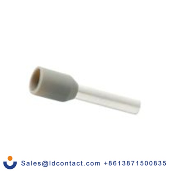 RS PRO,270-7520,绝缘 鞋带套圈, 灰色, Φ2.5 mm x 12 mm引脚, 最大电线尺寸 14 AWG, 总长18.4 mm