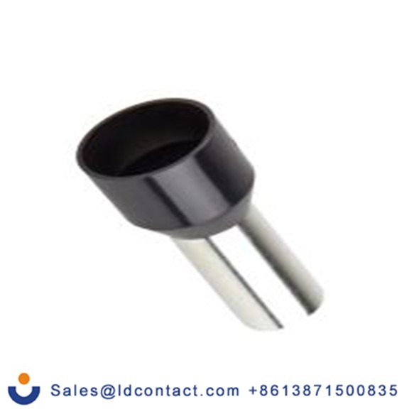 RS PRO,270-7521,绝缘 鞋带套圈, 黑色, Φ7.9 mm x 16 mm引脚, 最大电线尺寸 4 AWG, 总长28 mm