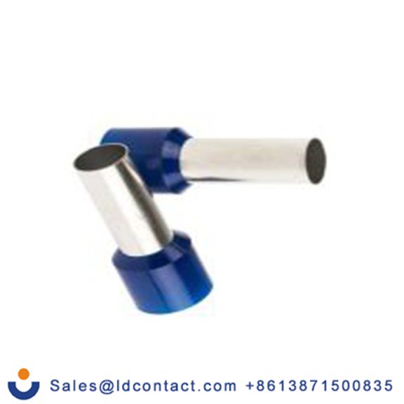 RS PRO,270-7532,绝缘 鞋带套圈, 蓝色, Φ10.9 mm x 25 mm引脚, 最大电线尺寸 1 AWG, 总长41 mm