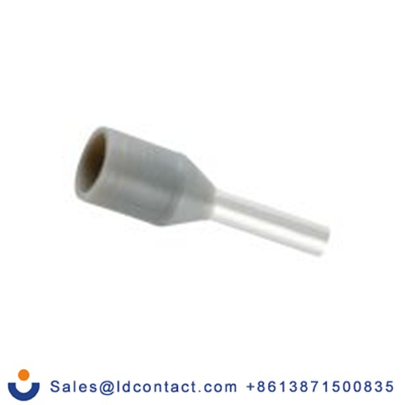 RS PRO,270-7538,绝缘 鞋带套圈, 灰色, Φ1.5 mm x 6 mm引脚, 最大电线尺寸 18 AWG, 总长12.3 mm