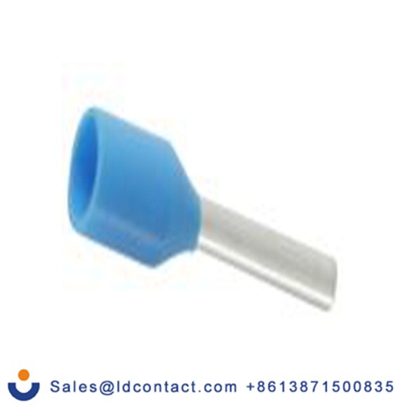 RS PRO,270-7539,绝缘 鞋带套圈, 蓝色, Φ1.5 mm x 8 mm引脚, 最大电线尺寸 18 AWG, 总长14.3 mm, 系列