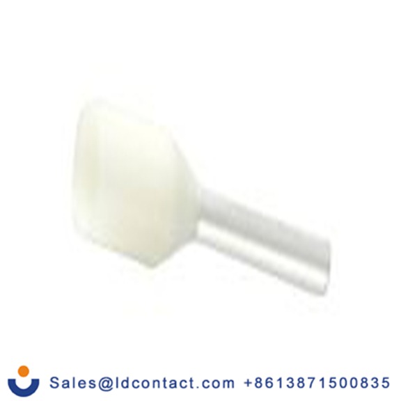 RS PRO,270-7540,绝缘 鞋带套圈, 白色, Φ1.5 mm x 8 mm引脚, 最大电线尺寸 18 AWG, 总长14.3 mm