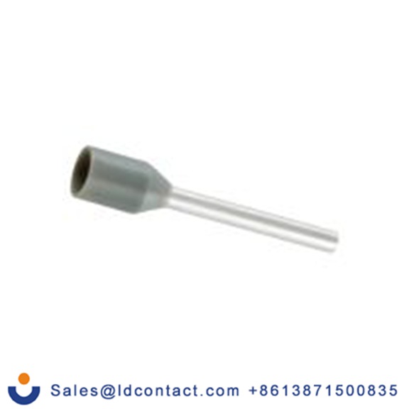 RS PRO,270-7543,绝缘 鞋带套圈, 灰色, Φ1.5 mm x 12 mm引脚, 最大电线尺寸 18 AWG, 总长18.3 mm