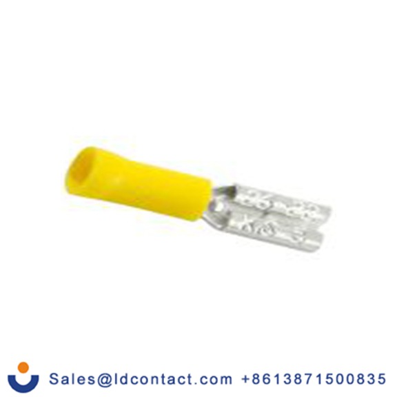 RS PRO,270-7567,绝缘 压接端子 母插, 2.8 x 0.5 mm接片, 黄色 插簧端子, 乙烯基绝缘, 镀锡 26 AWG 黄铜, 铜触点, 最大线规22 AWG