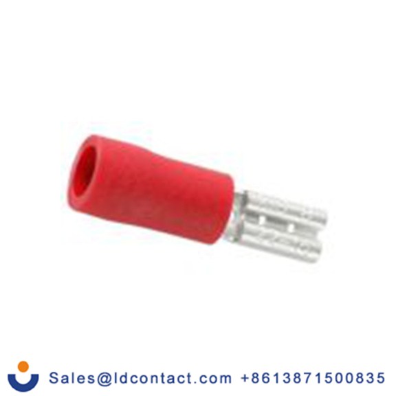 RS PRO,270-7570,绝缘 压接端子 母插, 0.8 x 2.8 mm接片, 红色 插簧端子, 乙烯基绝缘, 镀锡 22 AWG 黄铜, 铜触点, 最大线规16 AWG