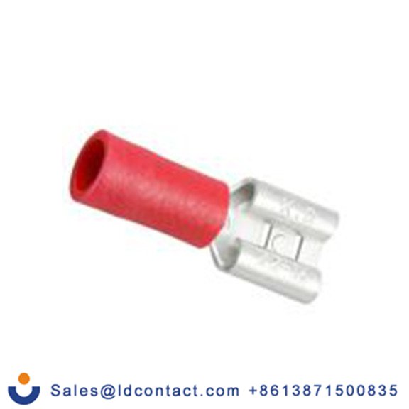 RS PRO,270-7571,绝缘 压接端子 母插, 6.35 x 0.8 mm接片, 红色 插簧端子, 乙烯基绝缘, 镀锡 22 AWG 铜, 黄铜触点, 最大线规16 AWG