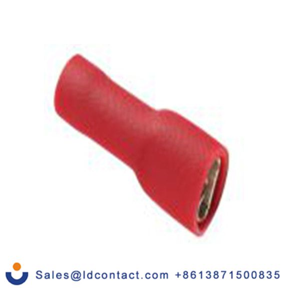 RS PRO,270-7572,绝缘 压接端子 母插, 0.8 x 4.75 mm接片, 红色 插簧端子, 乙烯基绝缘, 镀锡 22 AWG 铜, 黄铜触点, 最大线规16 AWG