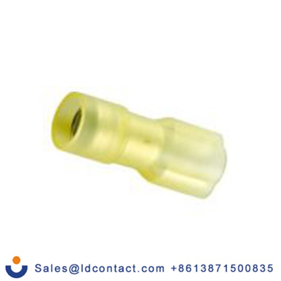 RS PRO,270-7578,绝缘 压接端子 母插, 6.35 x 0.8 mm接片, 黄色 插簧端子, 尼龙绝缘, 镀锡 12 AWG 铜, 黄铜触点, 最大线规10 AWG