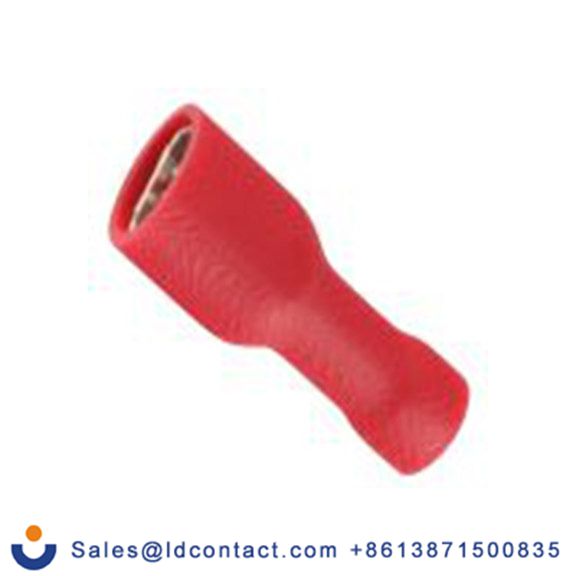 RS PRO,270-7579,绝缘 压接端子 母插, 0.5 x 4.75 mm接片, 红色 插簧端子, 乙烯基绝缘, 镀锡 22 AWG 黄铜触点, 最大线规16 AWG