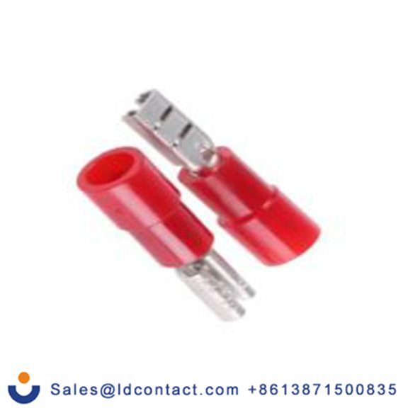 RS PRO,270-7581,绝缘 压接端子 母插, 2.8 x 0.8 mm接片, 红色 插簧端子, 聚碳酸脂绝缘, 镀锡 22 AWG 黄铜触点, 最大线规16 AWG