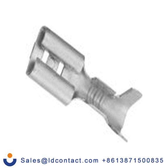 RS PRO,270-7597,非绝缘 压接端子 母插, 4.8 x 0.5 mm接片, 灰色 插簧端子, 镀锡 22 AWG 黄铜触点, 最大线规16 AWG