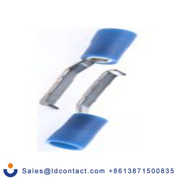 RS PRO,270-7603,片型端子, 插片3 mm宽x17.4 mm长, 绝缘x0.8 mm厚 带钩 16 AWG, 蓝色 14 AWG, 乙烯基绝缘