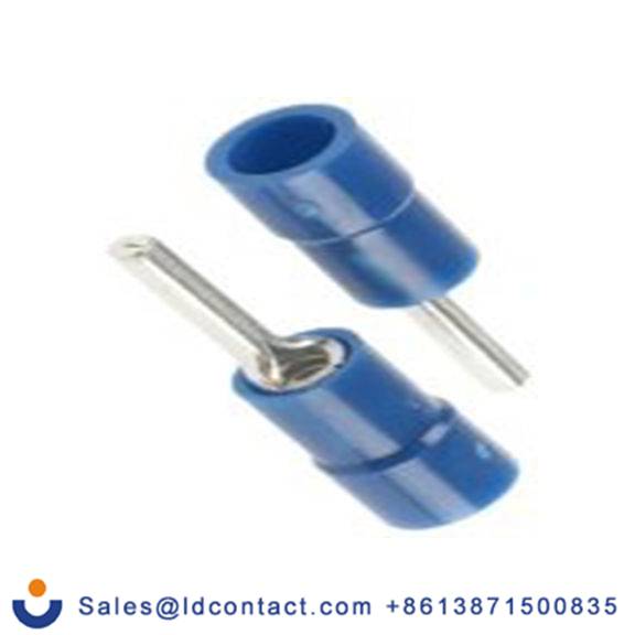 RS PRO,270-7623,针型接线端子, 绝缘端子镀锡, 针Φ1.9 mmx10 mm长, 蓝色, 16 AWG, 乙烯基绝缘, 线最大规格14 AWG