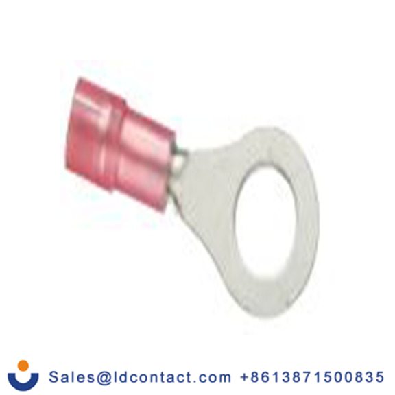 RS PRO,270-7626,绝缘 铜 圆形端子, Φ6.4 mm内环 22 AWG, M6螺栓, 红色 16 AWG, -40 °C至105 °C E245391系列