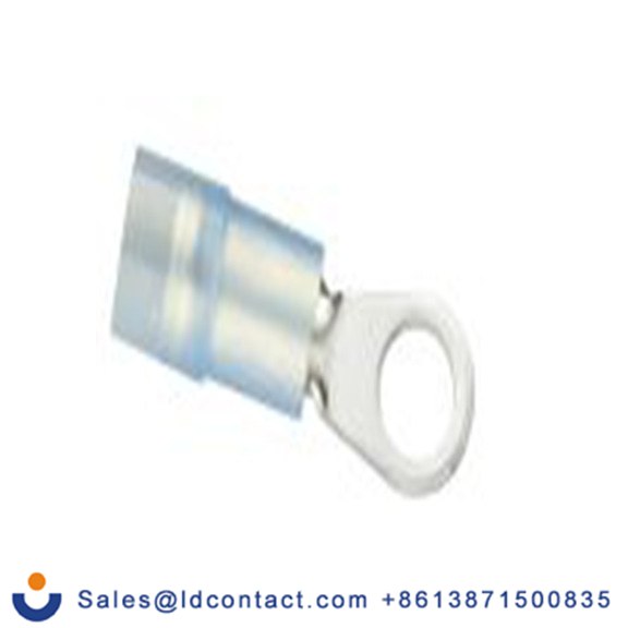 RS PRO,270-7636,绝缘 铜 圆形端子, Φ4.3 mm内环 16 AWG, M4螺栓, 蓝色 14 AWG, -40 °C至105 °C E245391系列