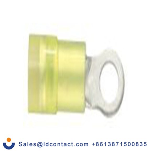 RS PRO,270-7637,绝缘 铜 圆形端子, Φ4.3 mm内环 12 AWG, M4螺栓, 黄色 10 AWG, -40 °C至105 °C E245391系列