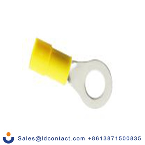 RS PRO,270-7644,绝缘 铜 圆形端子, Φ6.4 mm内环 12 AWG, M6螺栓, 黄色 10 AWG, -40 °C至105 °C E245391系列