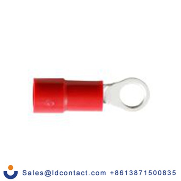 RS PRO,270-7646,绝缘 铜 圆形端子, Φ3.7 mm内环 22 AWG, M3.5螺栓, 红色 16 AWG, -40 °C至105 °C E245391系列