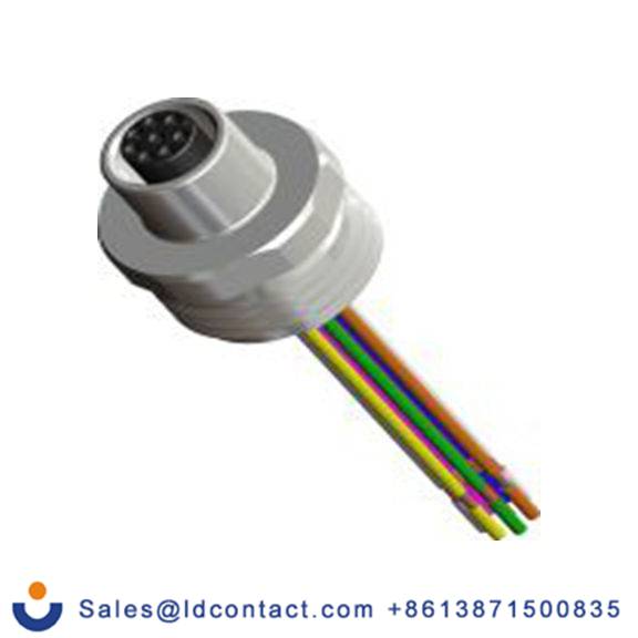 RS PRO,283-4993,M12 工业圆形连接器 插头, 插座, 8芯, 面板安装, 母插芯, 60.0 V, IP40, 系列