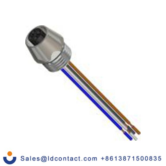 RS PRO,283-4994,M12 工业圆形连接器 插头, 插座, 4芯, 面板安装, 母插芯, 60.0 V, IP40, 系列